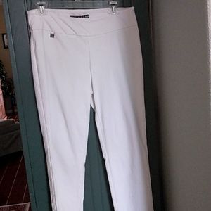 Peck & Peck White Stretch Pants